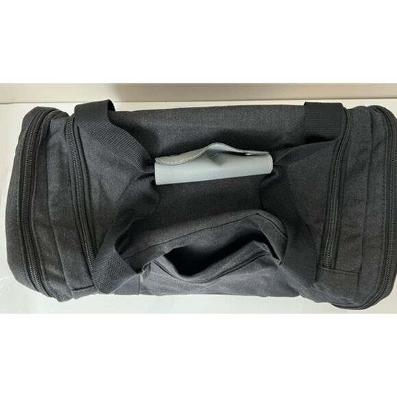 NWT Bella Russo canvas travel duffle in dark gray - Picture 7 of 11